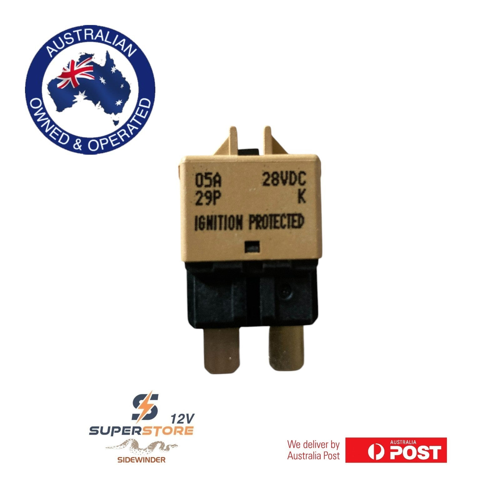 12V 24V Manual reset circuit Breaker Fuse 5A 4x4 Caravan Dual Battery system